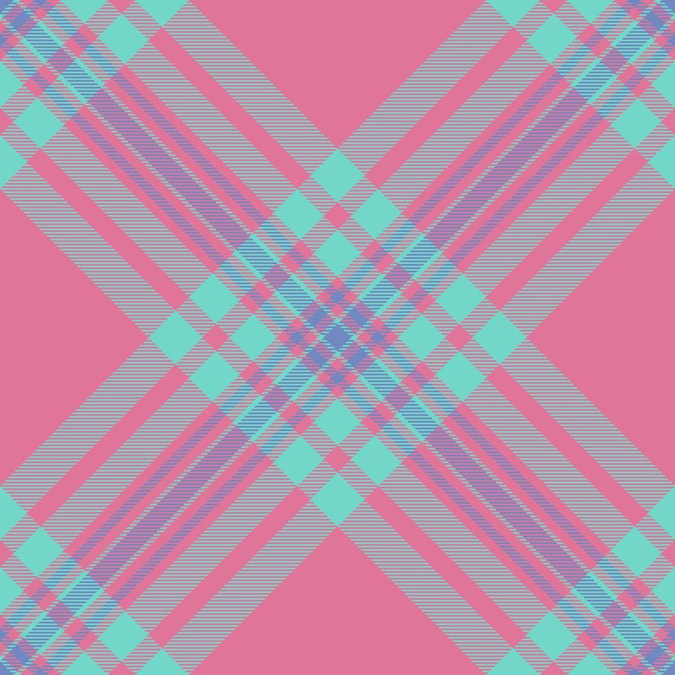 Plaid check textile of fabric tartan with a background texture seamless pattern. vector