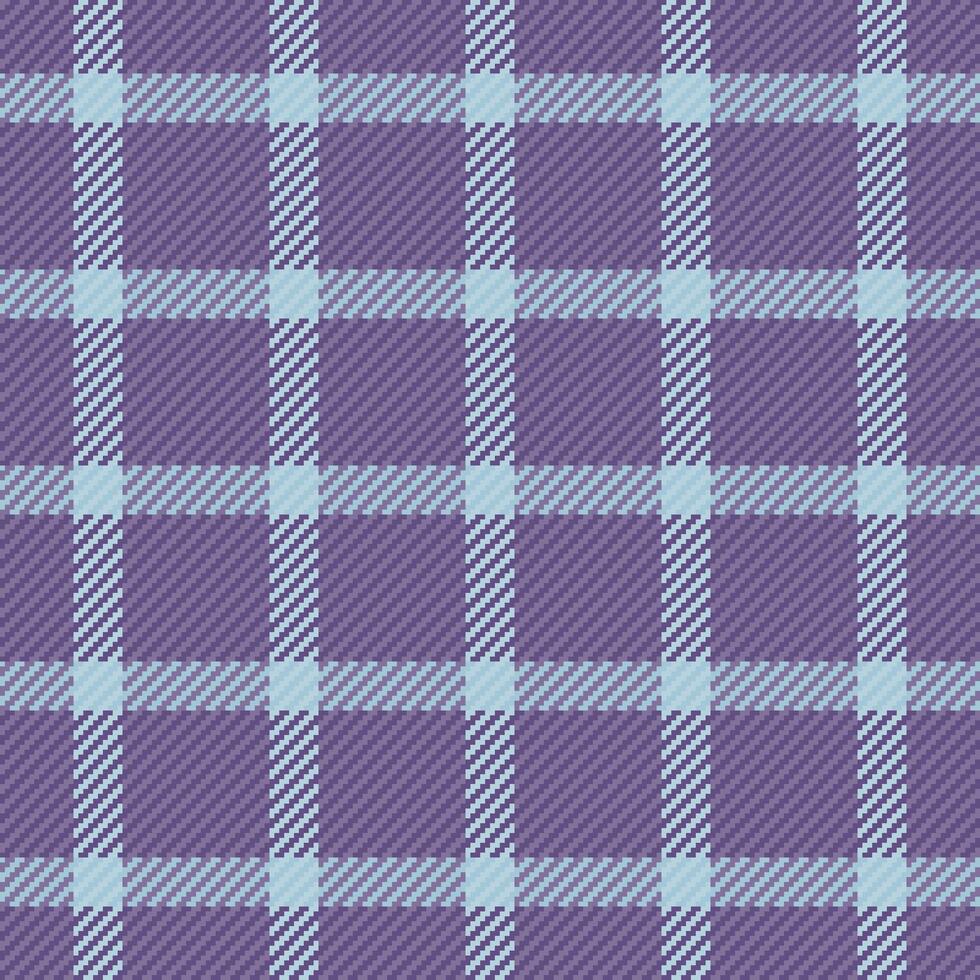 Sensual textile plaid seamless, periodic tartan texture background. Striped pattern check fabric in pastel and violet colors. vector