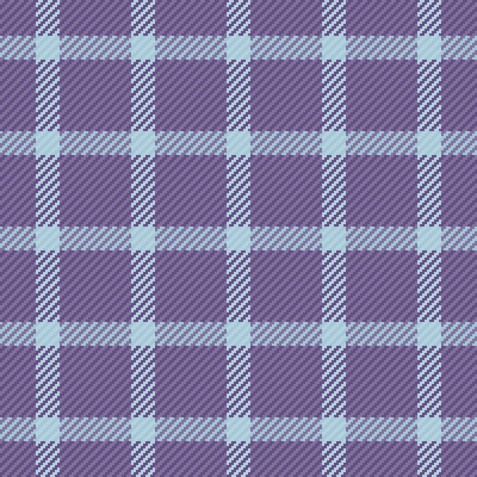 Sensual textile plaid seamless, periodic tartan texture background. Striped pattern check fabric in pastel and violet colors. vector