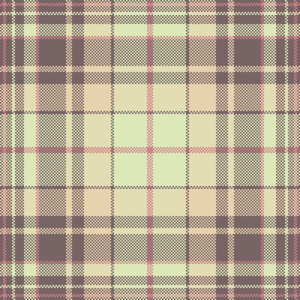 Seamless fabric check of plaid texture background with a textile pattern tartan. vector