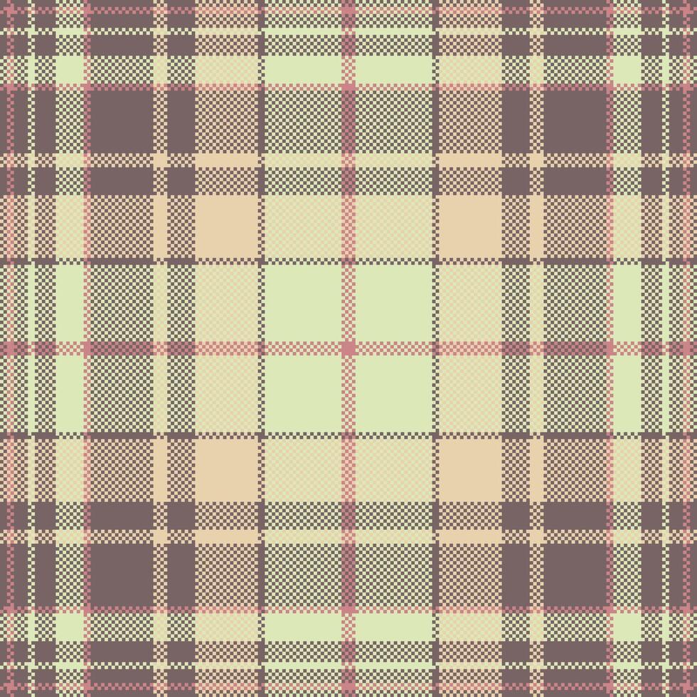 Seamless fabric check of plaid texture background with a textile pattern tartan. vector