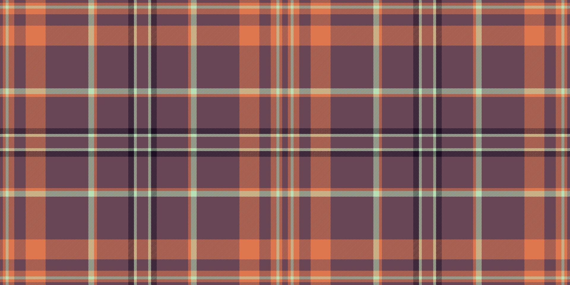 Grungy background textile, duvet seamless pattern fabric. Idea texture tartan check plaid in pink and orange colors. vector