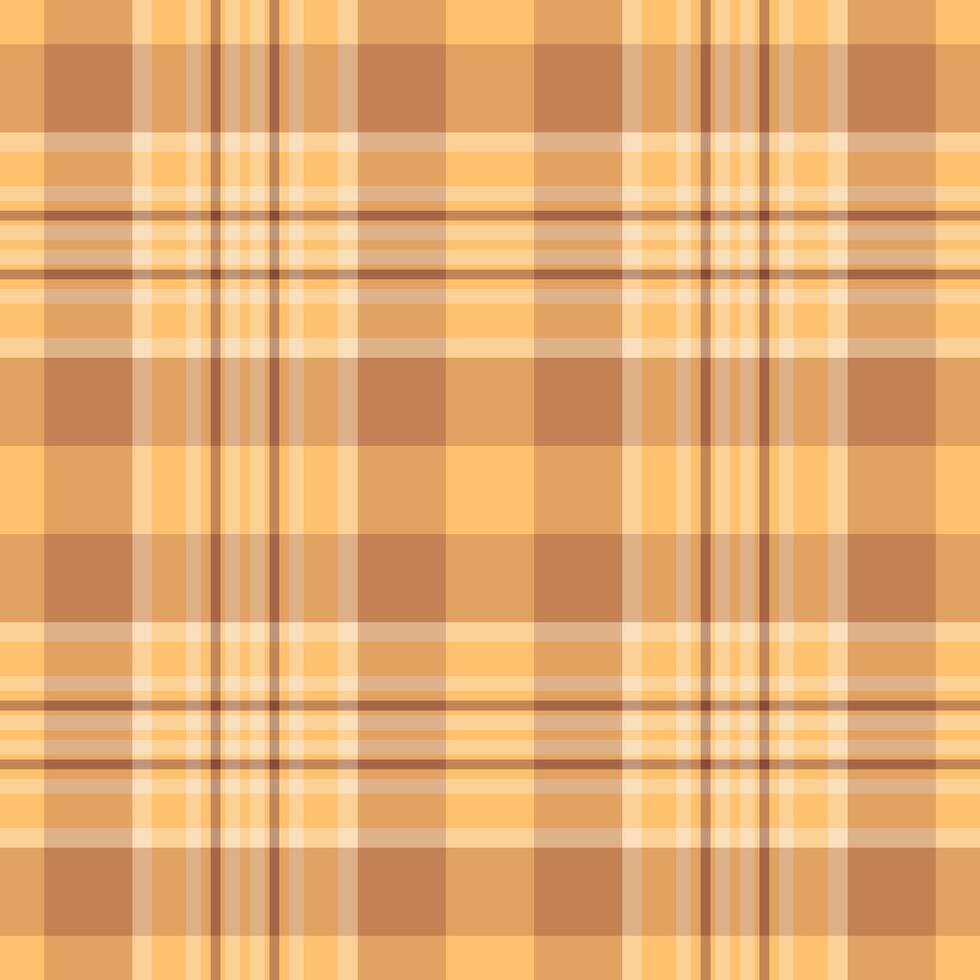 Diagonal check textile , hat background seamless plaid. Choose pattern texture tartan fabric in orange and amber colors. vector