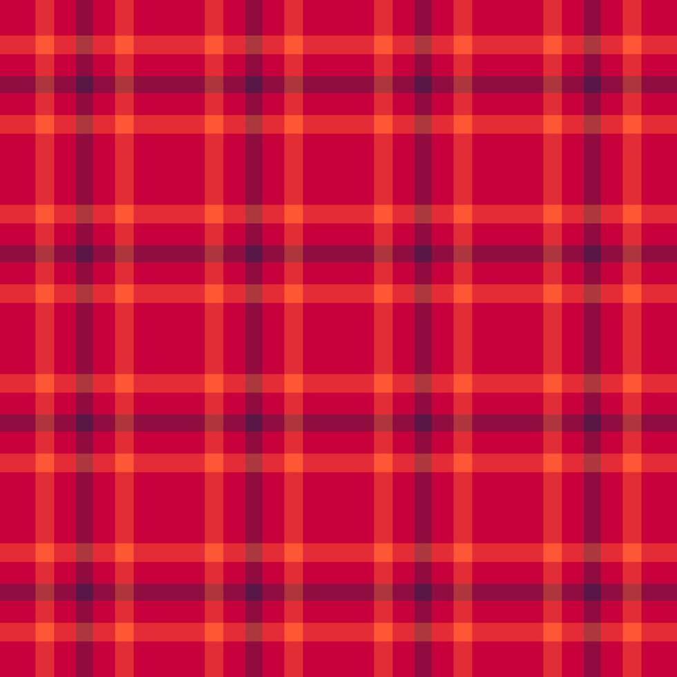 Us textile pattern texture, mockup fabric tartan. Wide plaid check seamless background in red and pink colors. vector