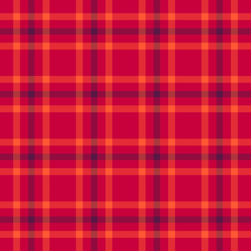 Us textile pattern texture, mockup fabric tartan. Wide plaid check seamless background in red and pink colors. vector