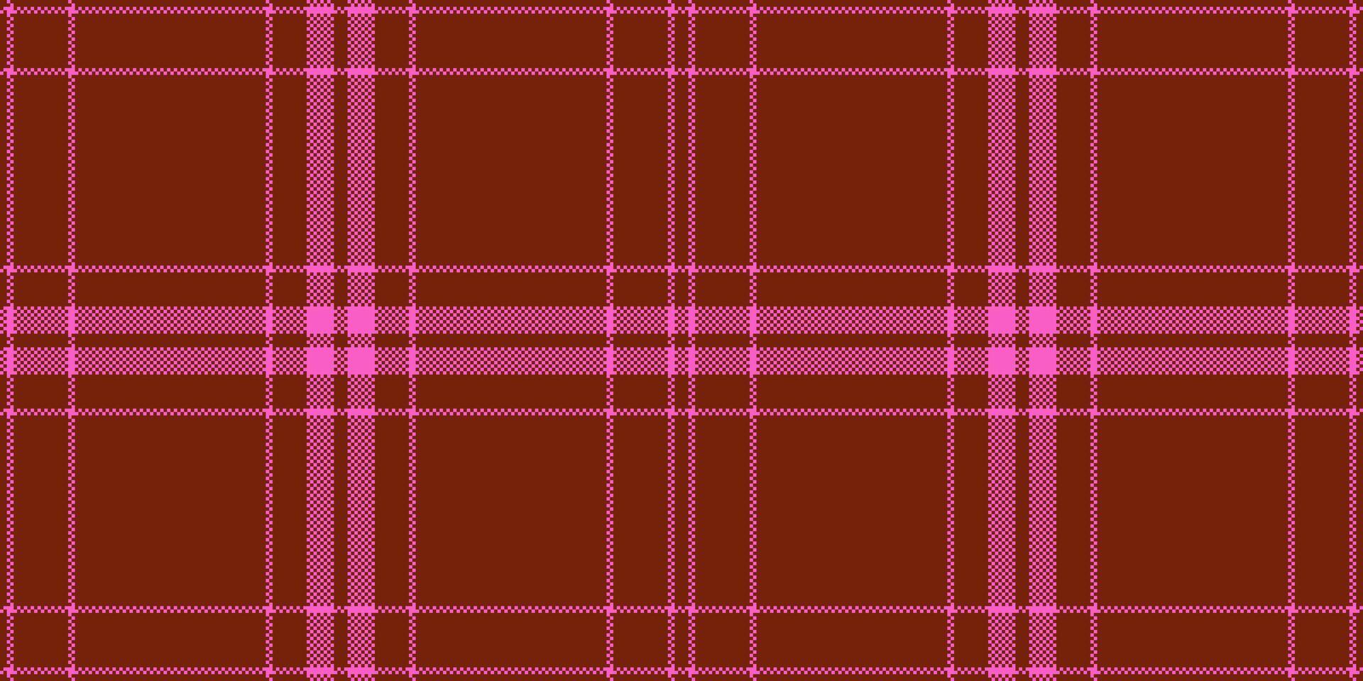 trama de semitonos textil antecedentes tartán, desnudo textura cheque . lujo tartán sin costura modelo tela en rojo y rosado colores. vector
