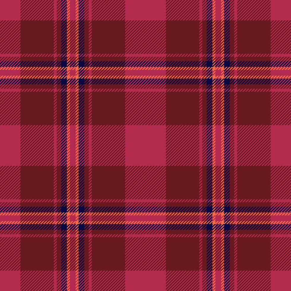 Tartan seamless of background plaid texture with a textile check pattern fabric. vector