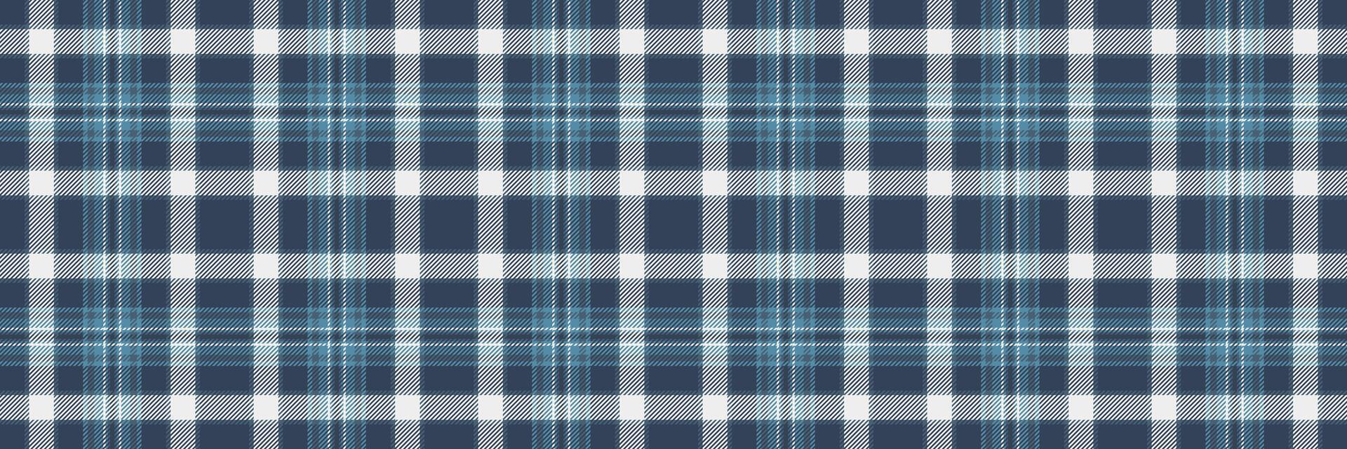 Purity plaid fabric pattern, minimalist seamless check background. Birthday texture tartan textile in cyan and blue colors. vector