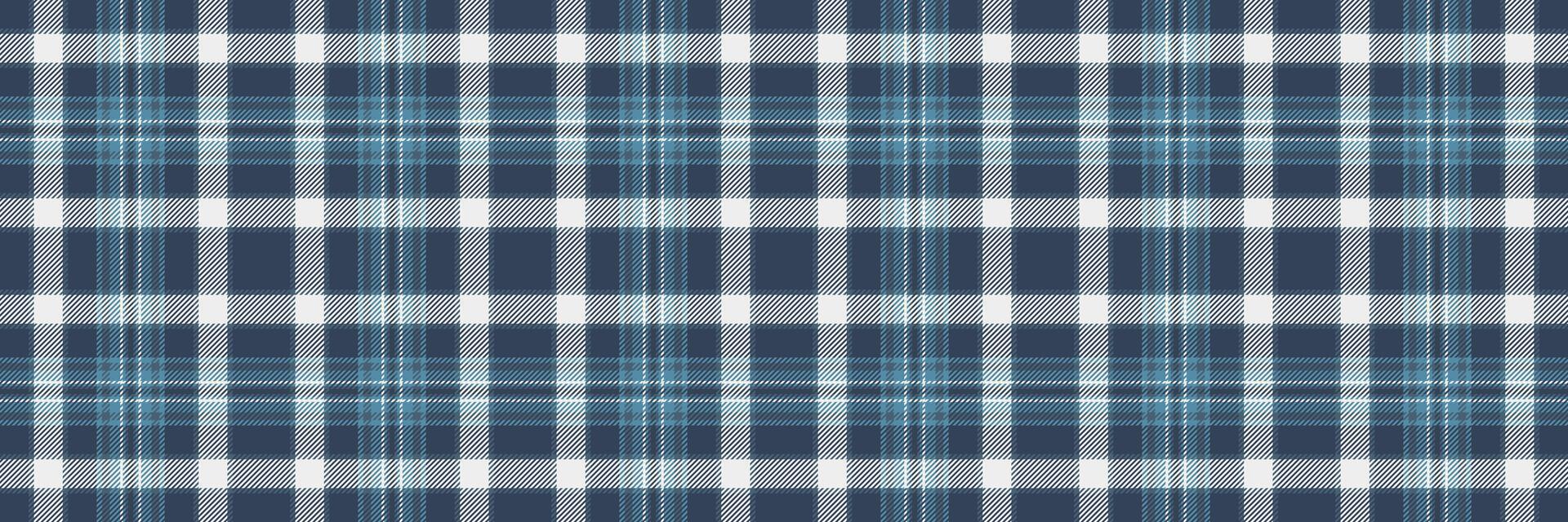 Purity plaid fabric pattern, minimalist seamless check background. Birthday texture tartan textile in cyan and blue colors. vector