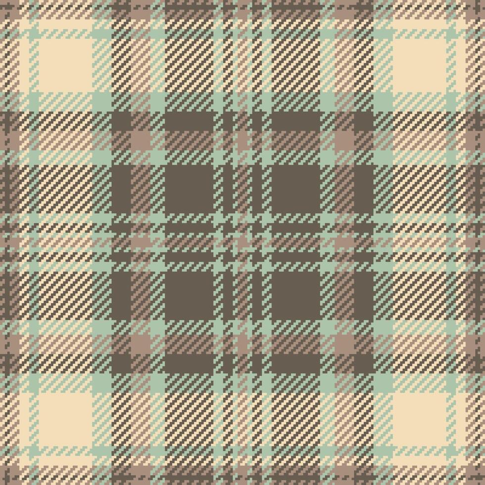 Seamless background pattern of plaid fabric with a texture tartan textile check. vector
