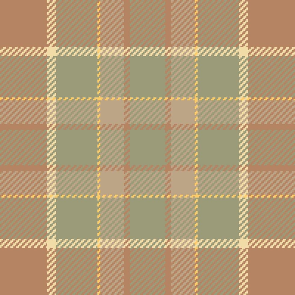 Texture check of seamless tartan pattern with a fabric plaid background textile. vector