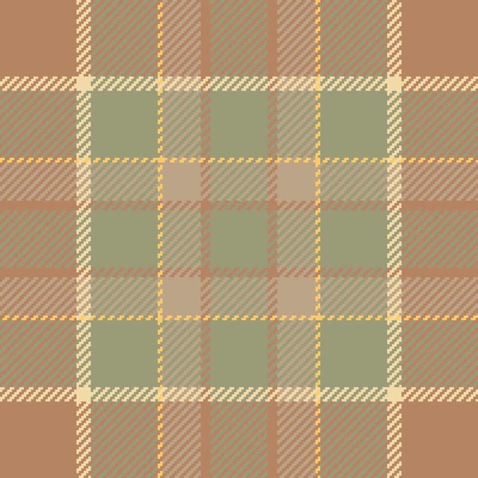 Texture check of seamless tartan pattern with a fabric plaid background textile. vector