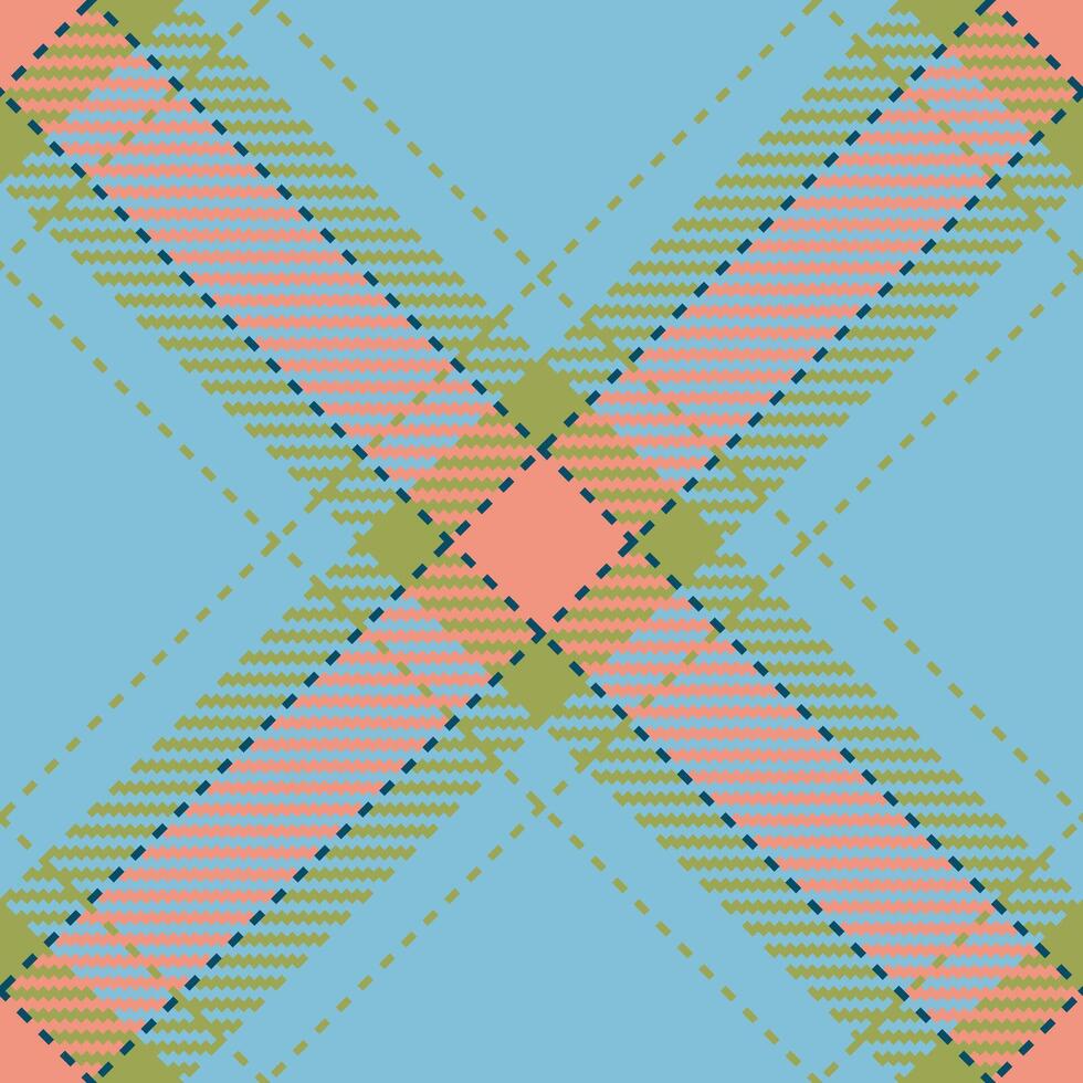 Seamless plaid of textile tartan pattern with a background texture fabric check. vector