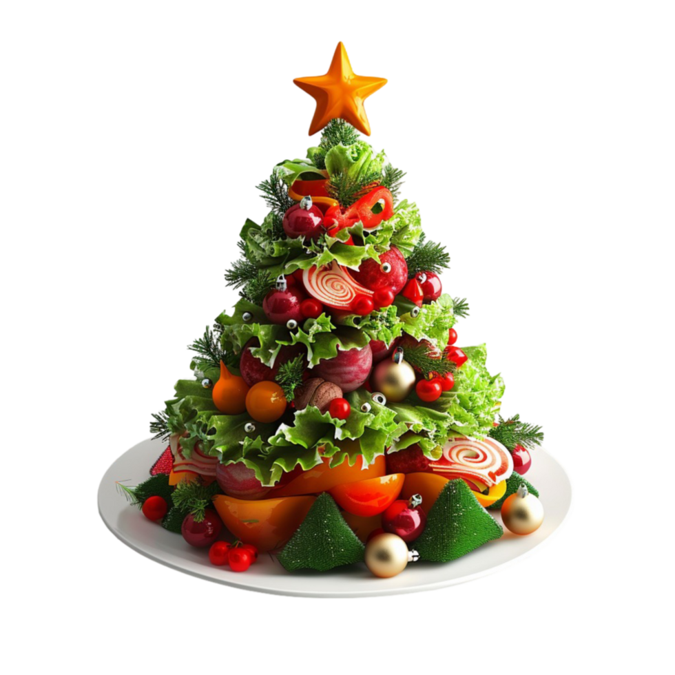 Crafting a Festive Fruit Christmas Tree A Step by step Guide png