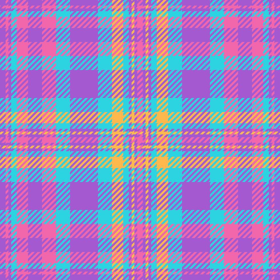 Textile design of textured plaid. Checkered fabric pattern swatch for shirt, dress, suit, wrapping paper print, invitation and gift card. vector