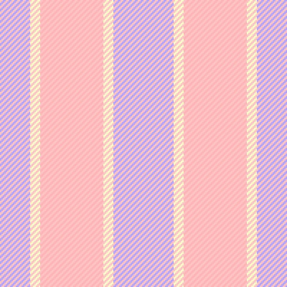 Seamless vertical lines of texture fabric with a textile stripe background pattern. vector