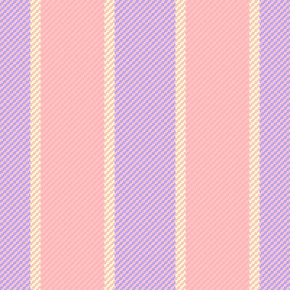 Seamless vertical lines of texture fabric with a textile stripe background pattern. vector