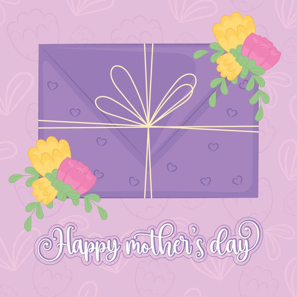 Happy mother day poster vector