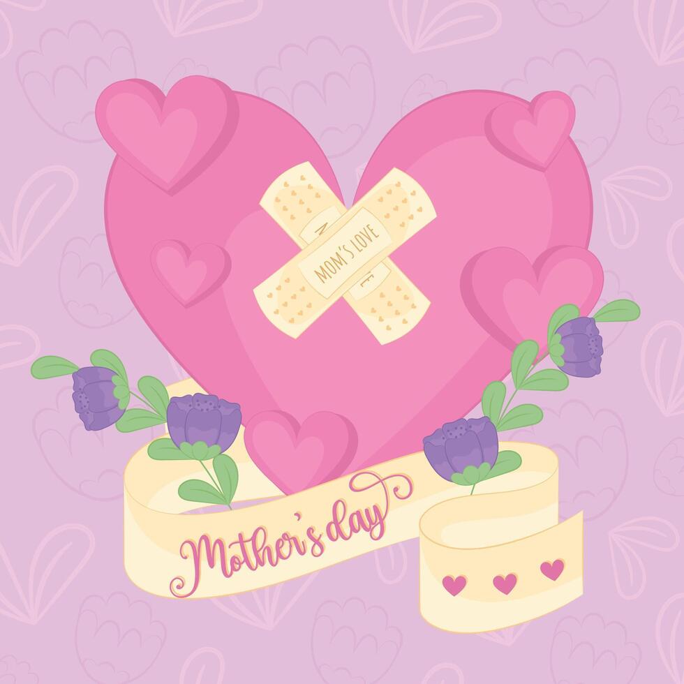 Happy mother day poster vector