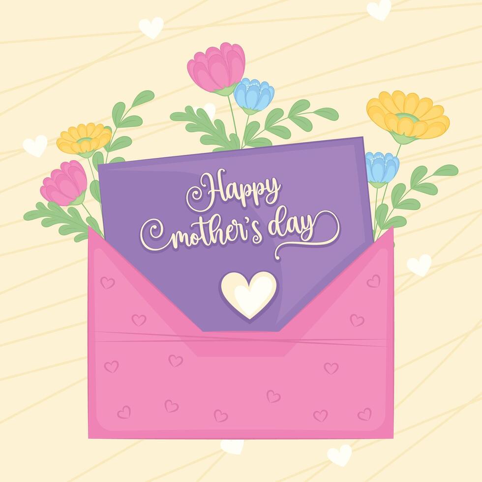 Happy mother day poster vector