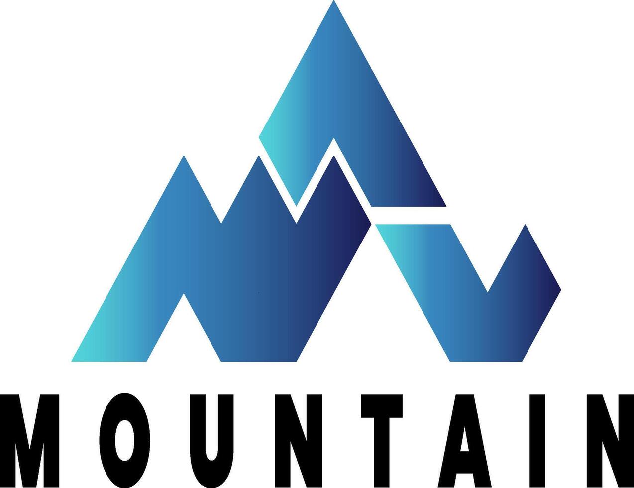 montaña logo minimalista ,logo aventuras excursionismo vector