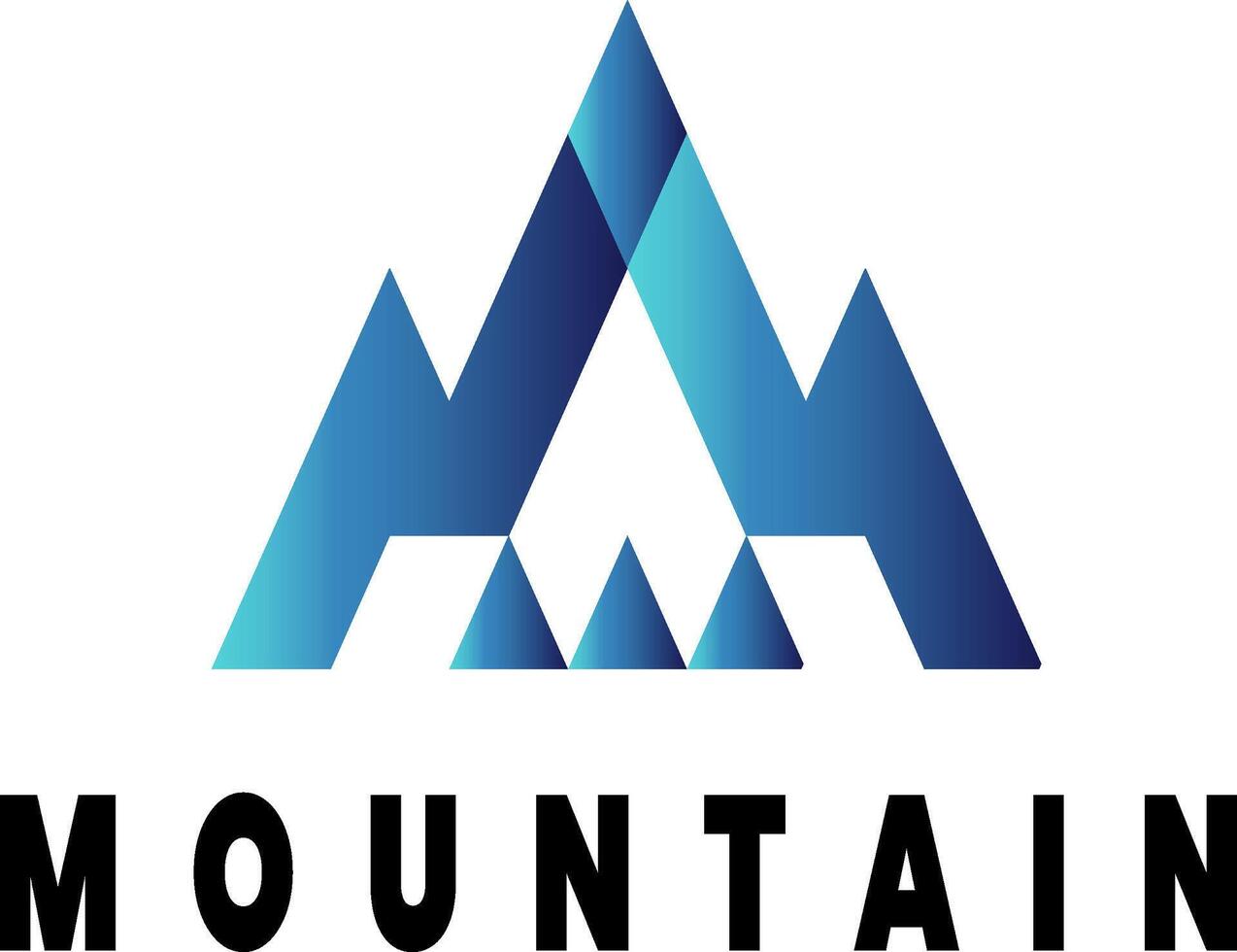 Mountain logo minimalist ,logo adventure hiking vector