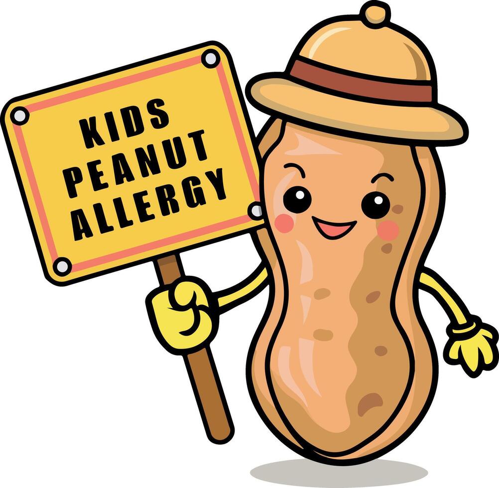 kids peanut allergy vector