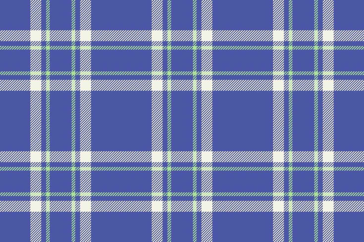 Plaid background, check seamless pattern in blue. fabric texture for textile print, wrapping paper, gift card or wallpaper. vector