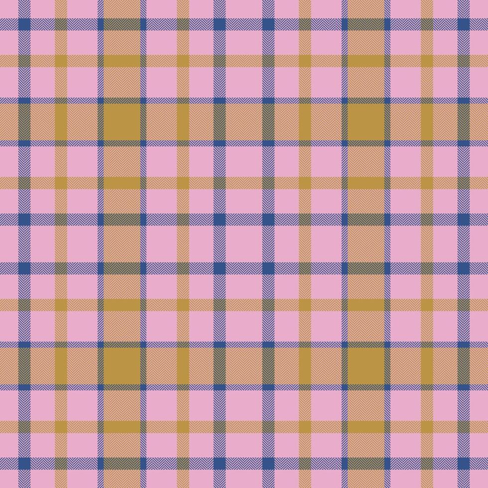 Plaid seamless pattern in pink. Check fabric texture. textile print. vector