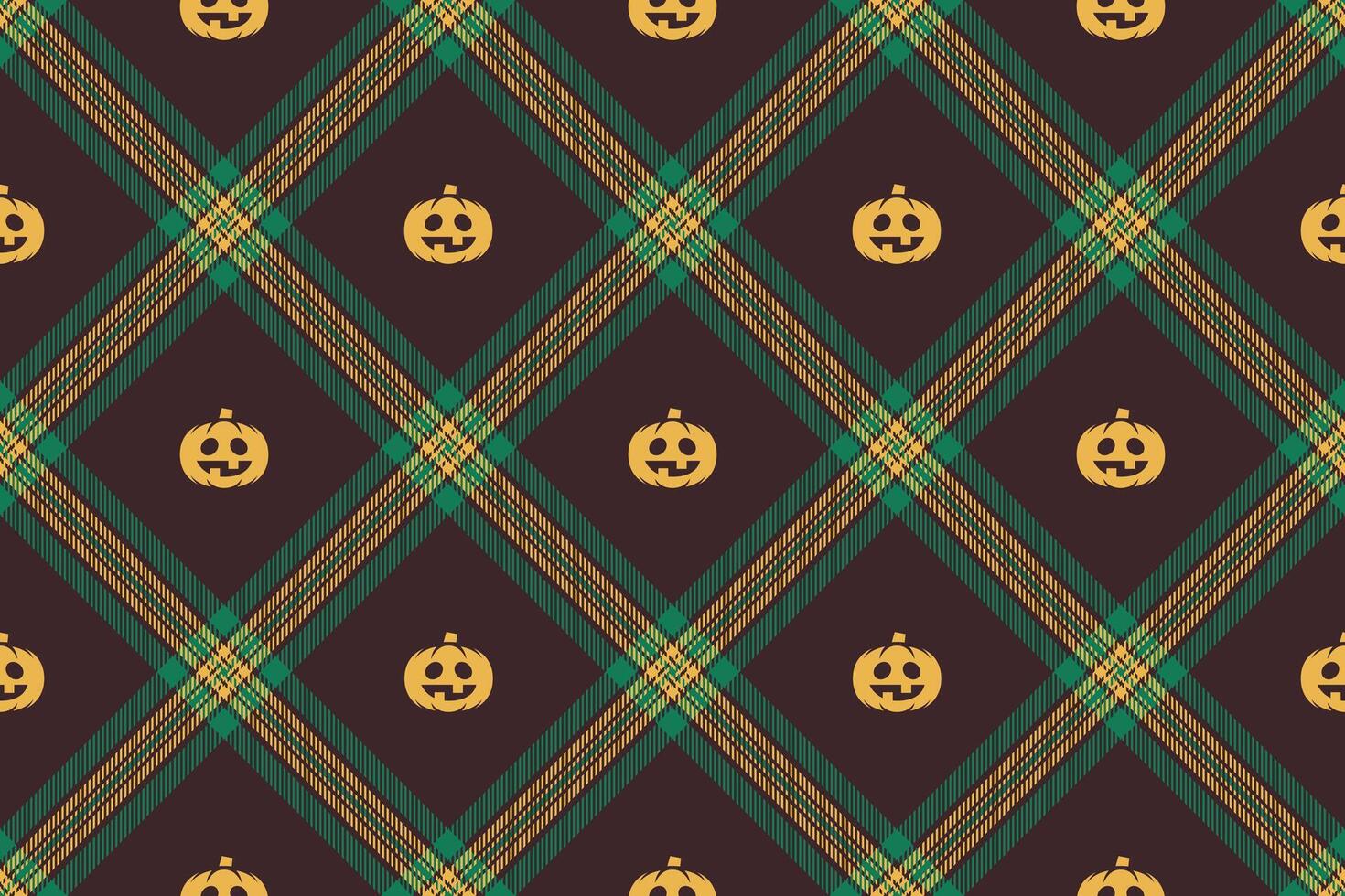 Víspera de Todos los Santos sin costura antecedentes con calabaza para textil tela diseño, envase papel, sitio web fondos de pantalla, textiles, fondo de pantalla y vestir. vector