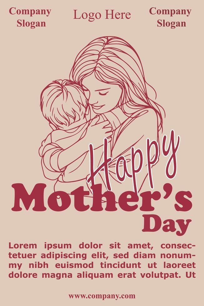 Mother's Day Template vector