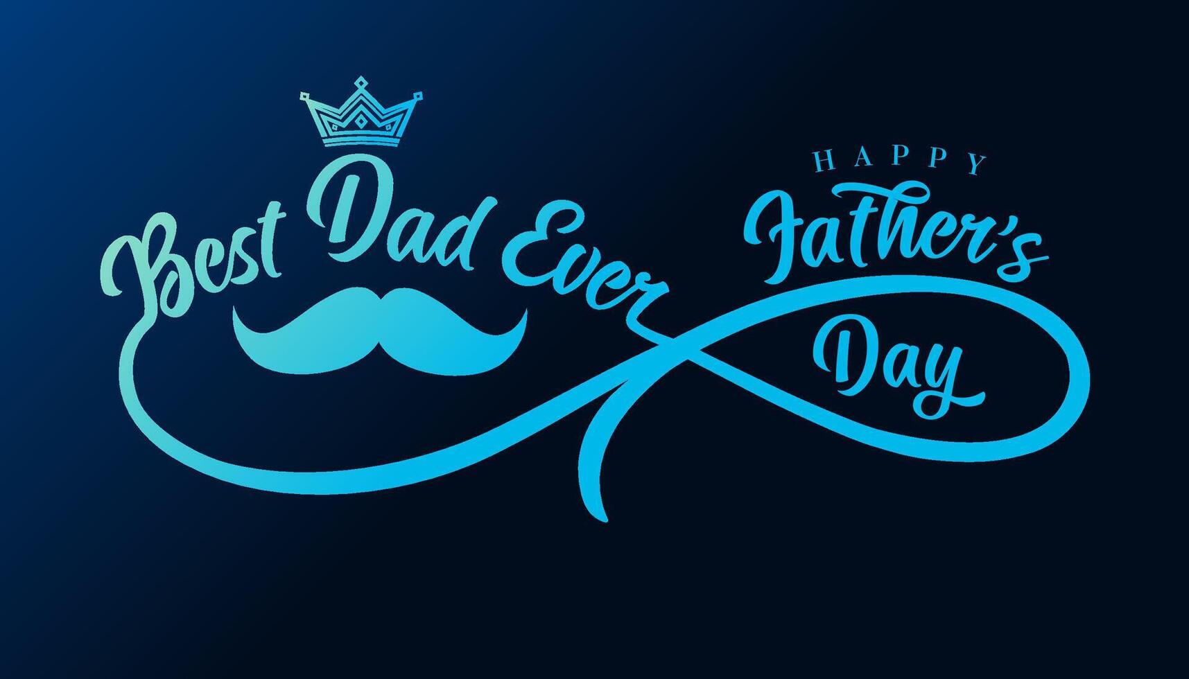 Father's Day gift logo. T shirt design, creative concept. Postcard template vector