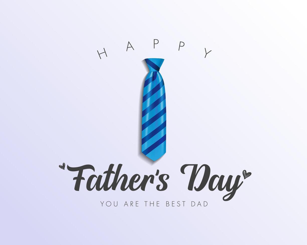 Happy Father's Day creative creeting card. Invitation concept. Trendy 3D design vector