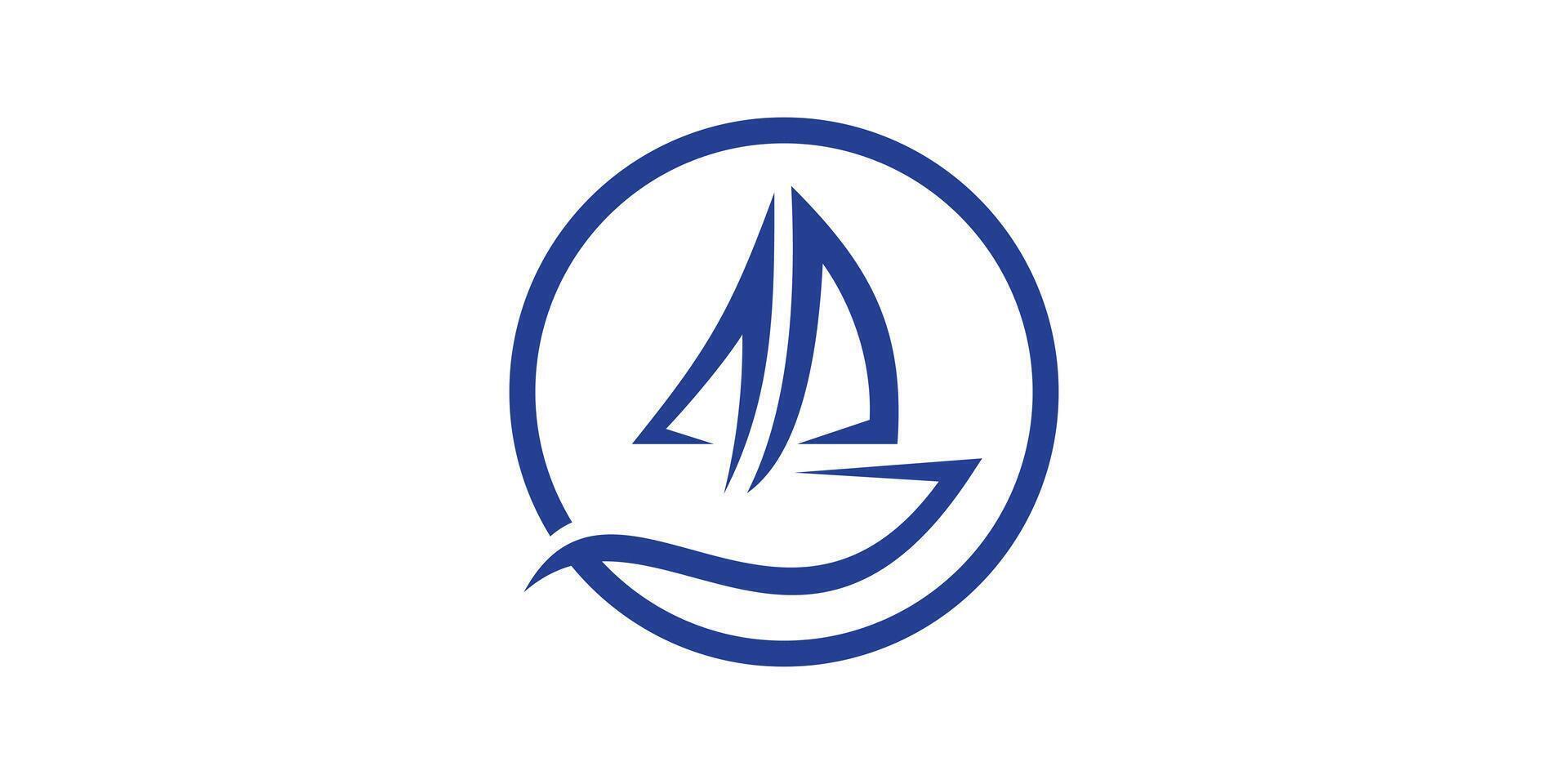 ship logo design, boat, sail, sail, logo design icon, , symbol, idea. vector