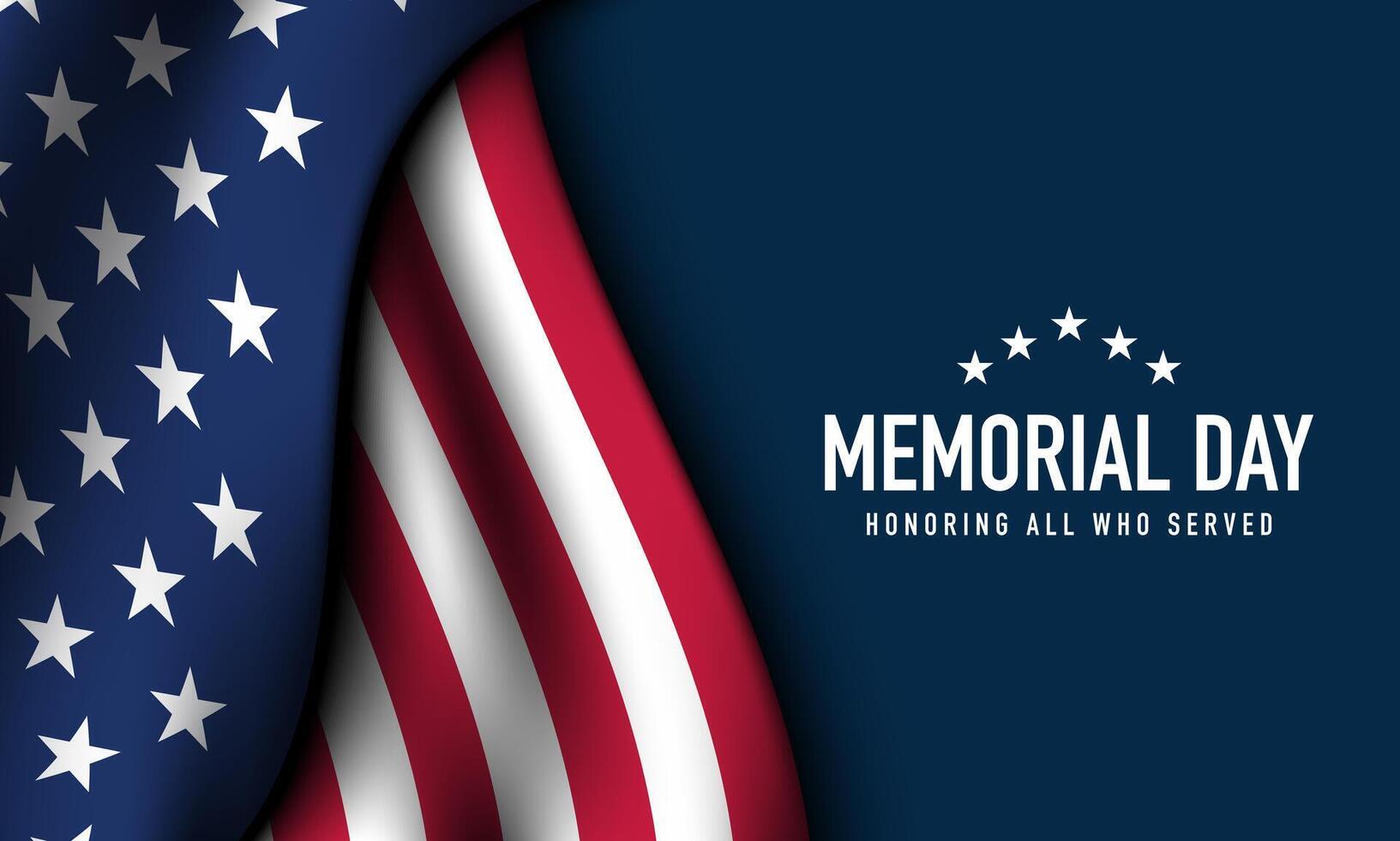 Memorial Day Background Design. vector