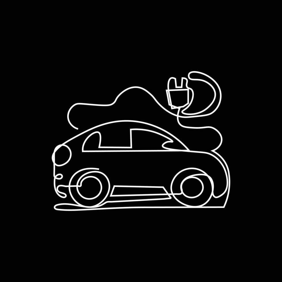 car one line art, car continuous line art , car minimal line art design vector