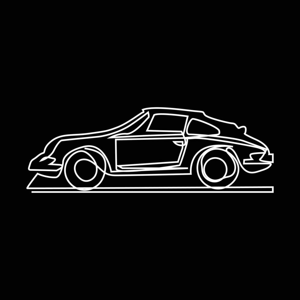 car one line art, car continuous line art , car minimal line art design vector