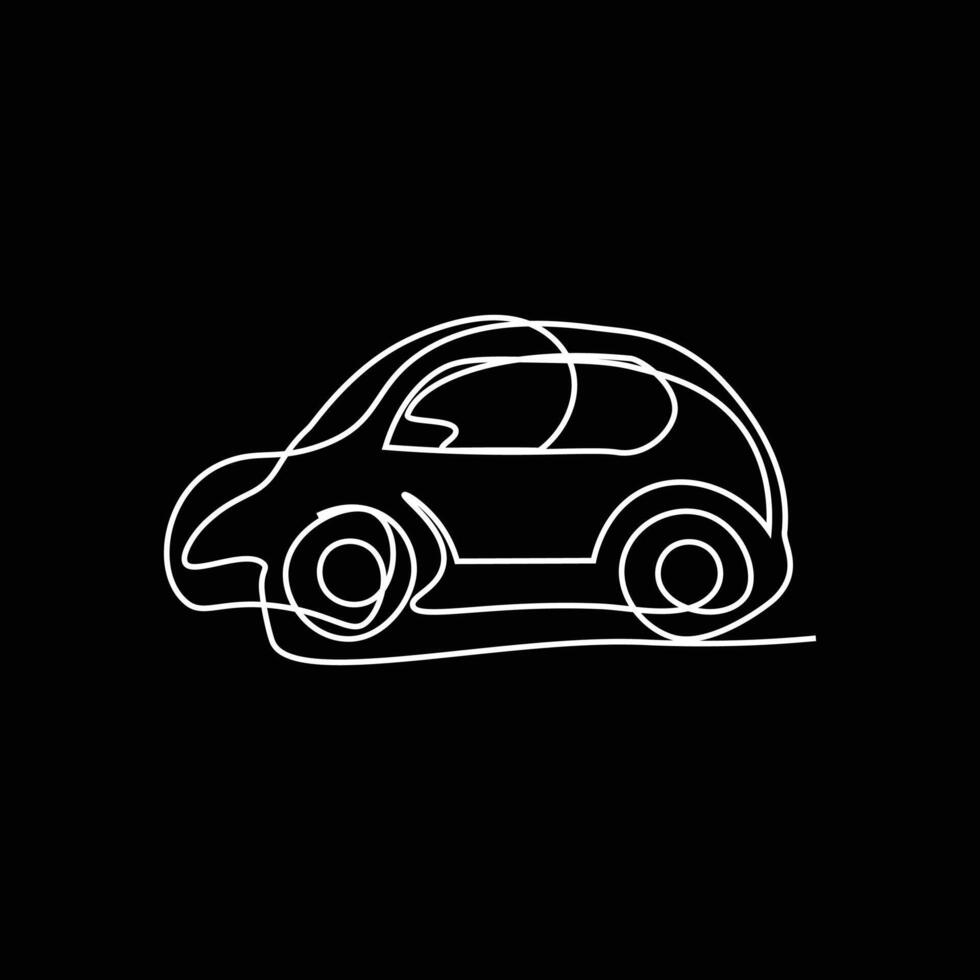 car one line art, car continuous line art , car minimal line art design vector