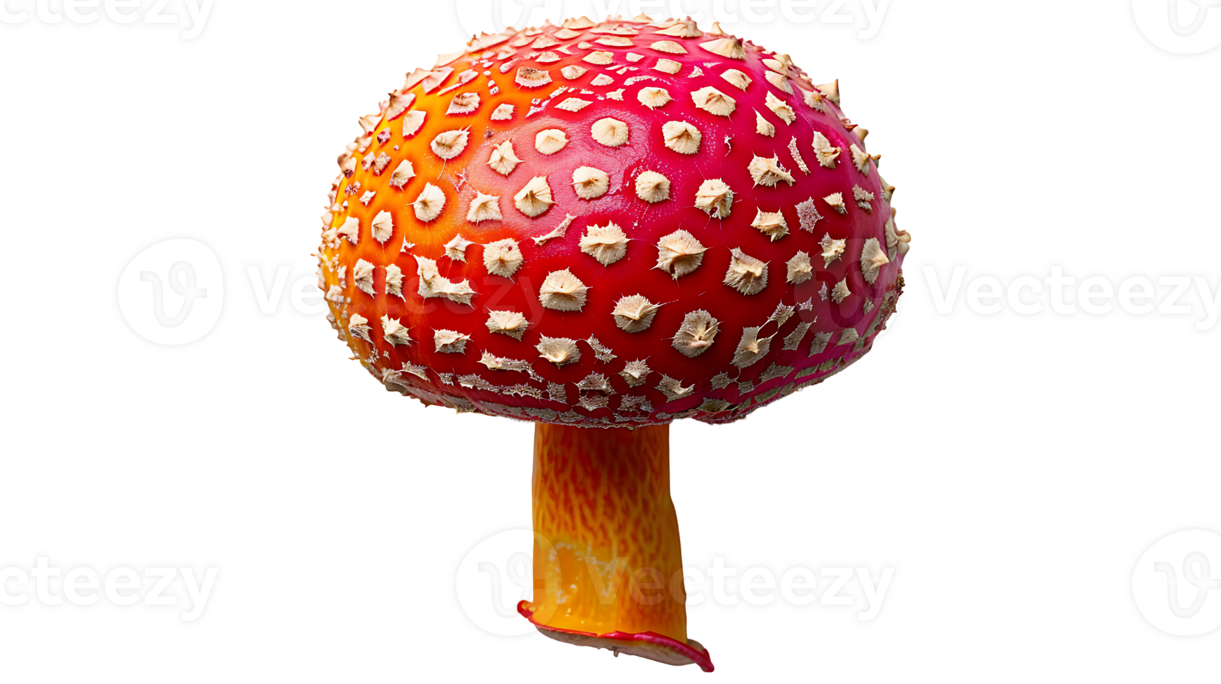 Colorful candy mushroom on a transparent background png