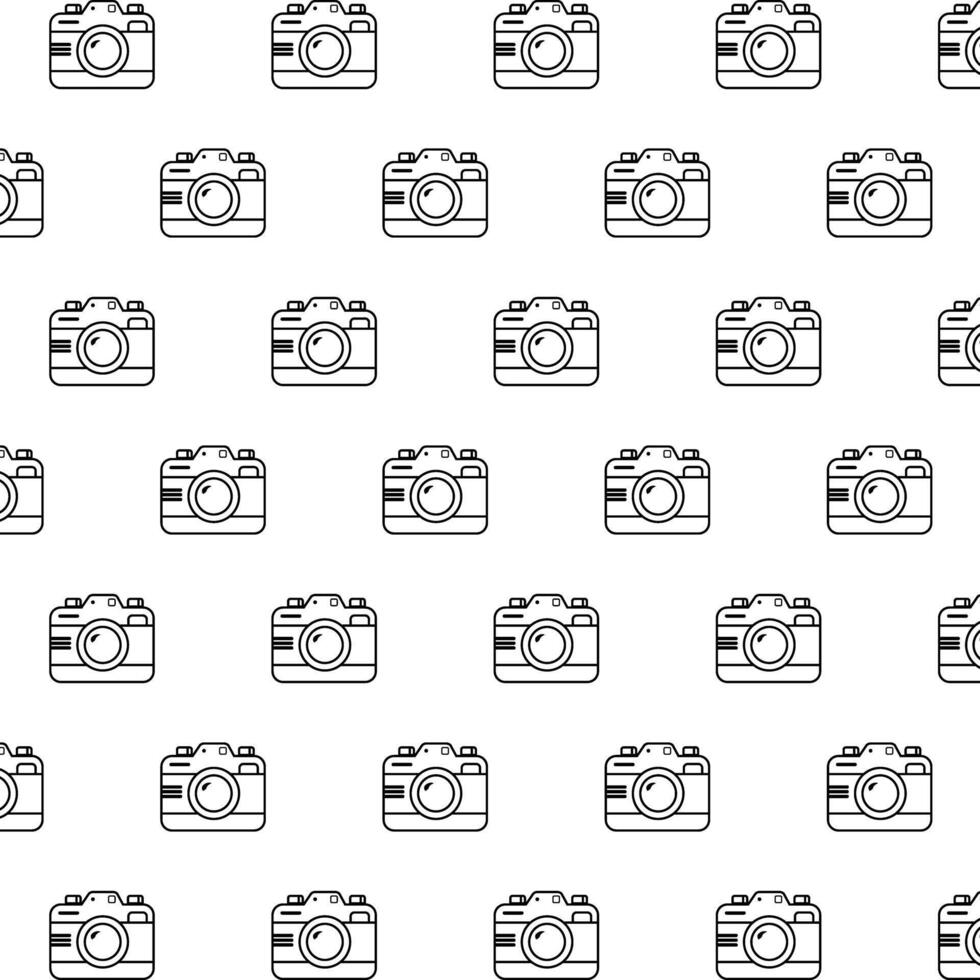 No Recording Camera Clipart Pattern. Vintage Photo Camera Illustrations for Designers. Disposable Camera Icons for Digital Art Projects. Single Use No Recording Cameras Icons. illustration vector