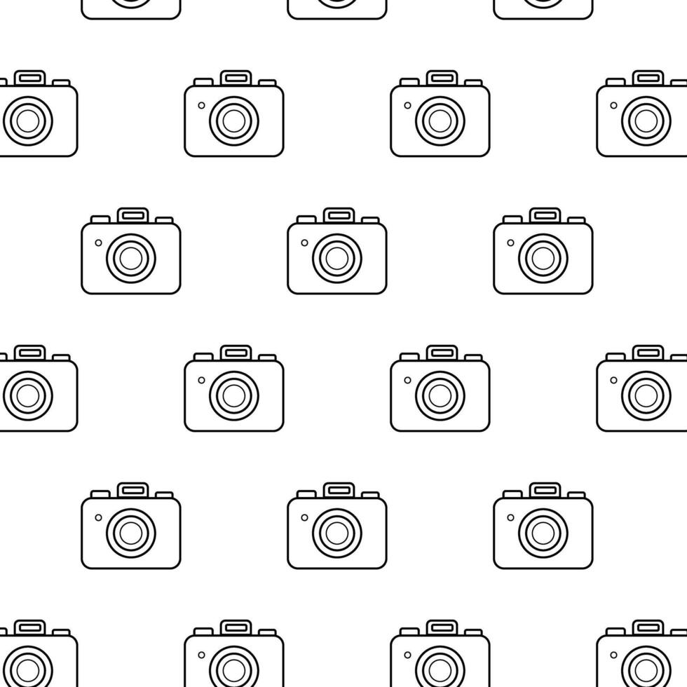 Disposable Photo Camera Illustrations Pattern for Creative Designs. Vintage Photo Camera Clipart Collection for Digital Art Projects. No Recording Camera Clipart. illustration vector