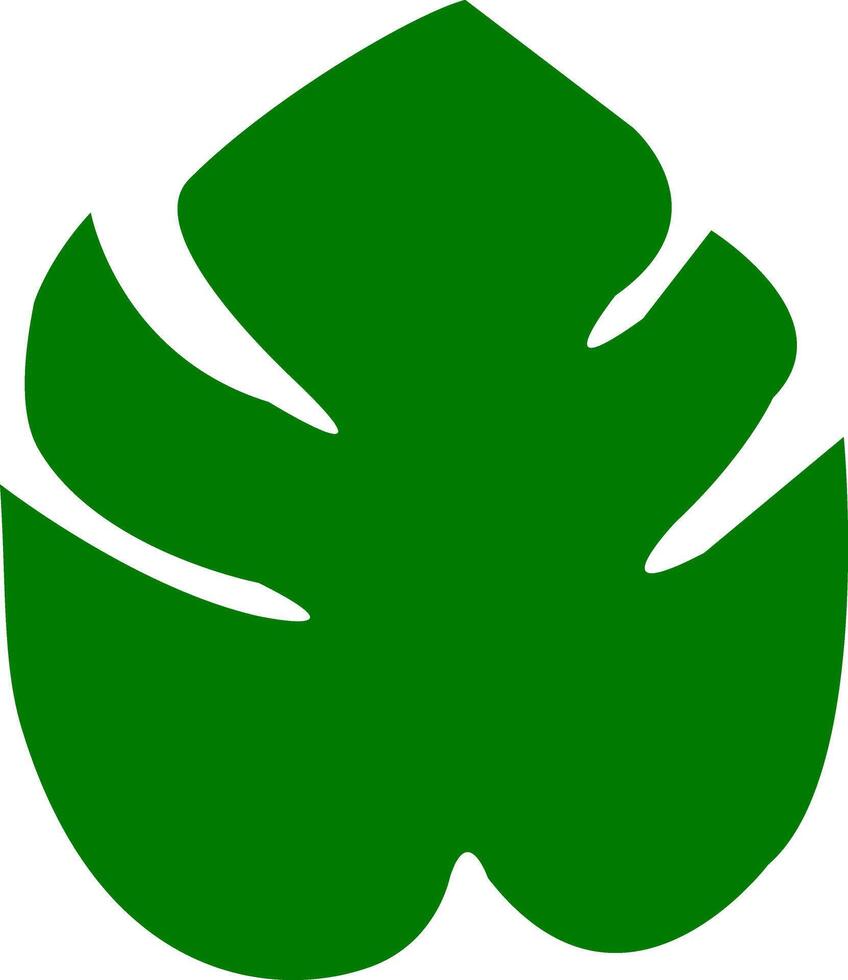 Zero Waste Botanical Element Icon. Green Plant Nature Symbol Illustration. Organic Eco Friendly Exotic Tropical Leaf. illustration vector