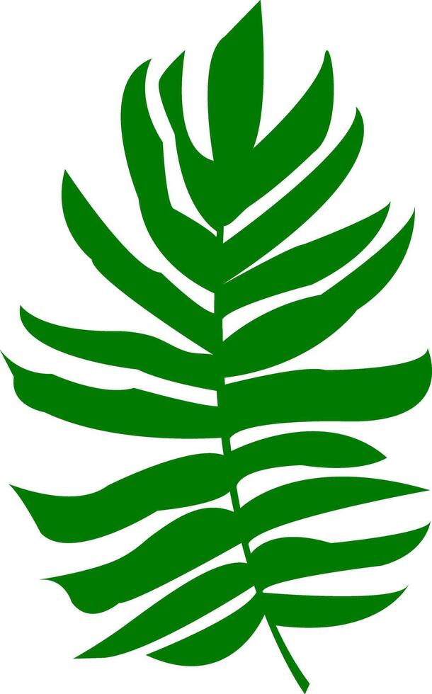 Transform your home into a tropical oasis with this Hawaiian jungle leaf illustration. Perfect for eco-loving home decor. vector