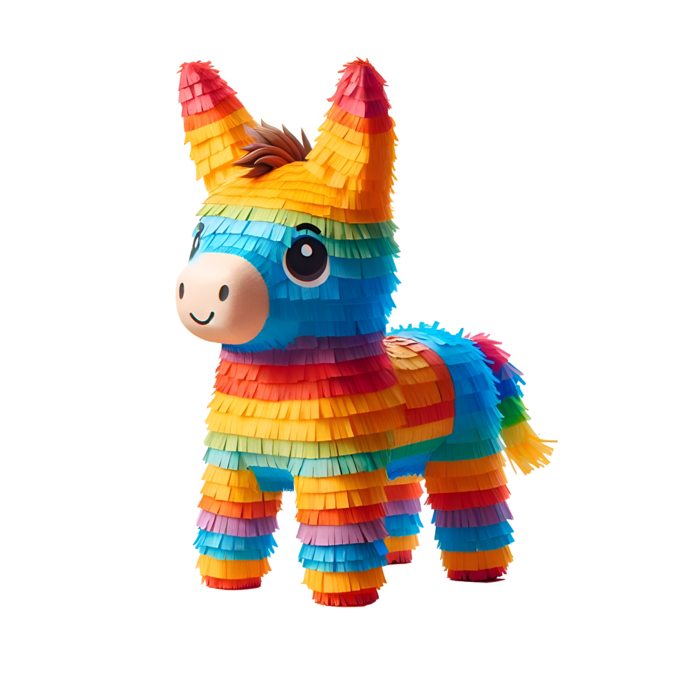 cinco de mayo papier pinata avec traditionnel mexicain symboles isolé sur transparent Contexte - idéal pour fête célébrations et mexicain des soirées png