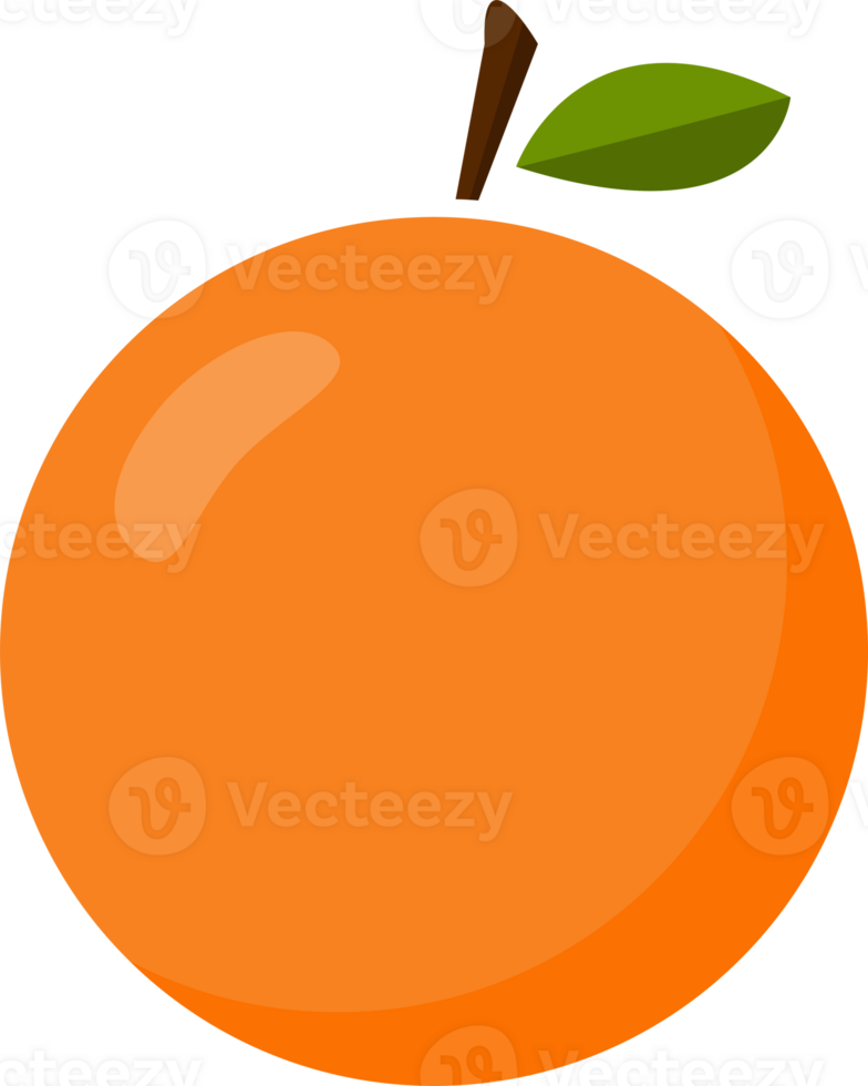 Orange fruit icon for graphic design, logo, web site, social media, mobile app, ui illustration png