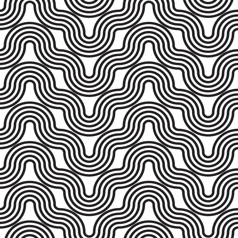 geometric pattern. Seamless braided linear pattern. vector