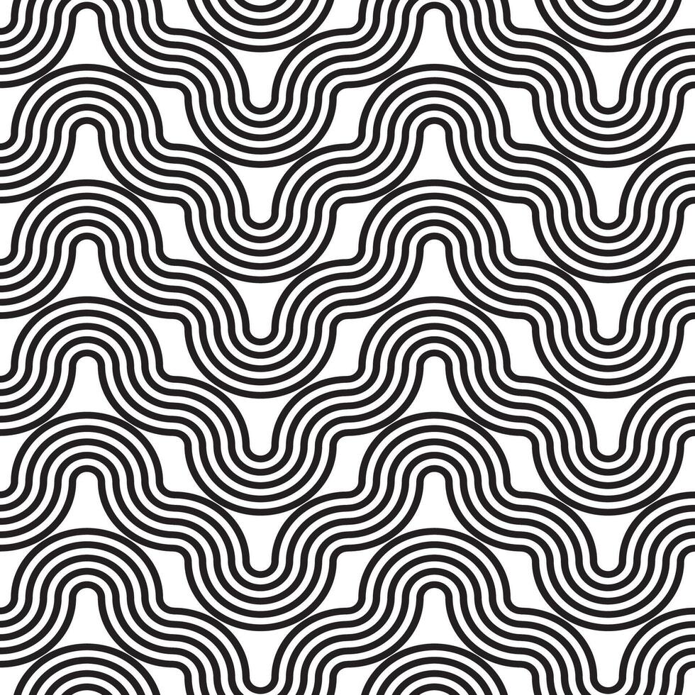 geometric pattern. Seamless braided linear pattern. vector