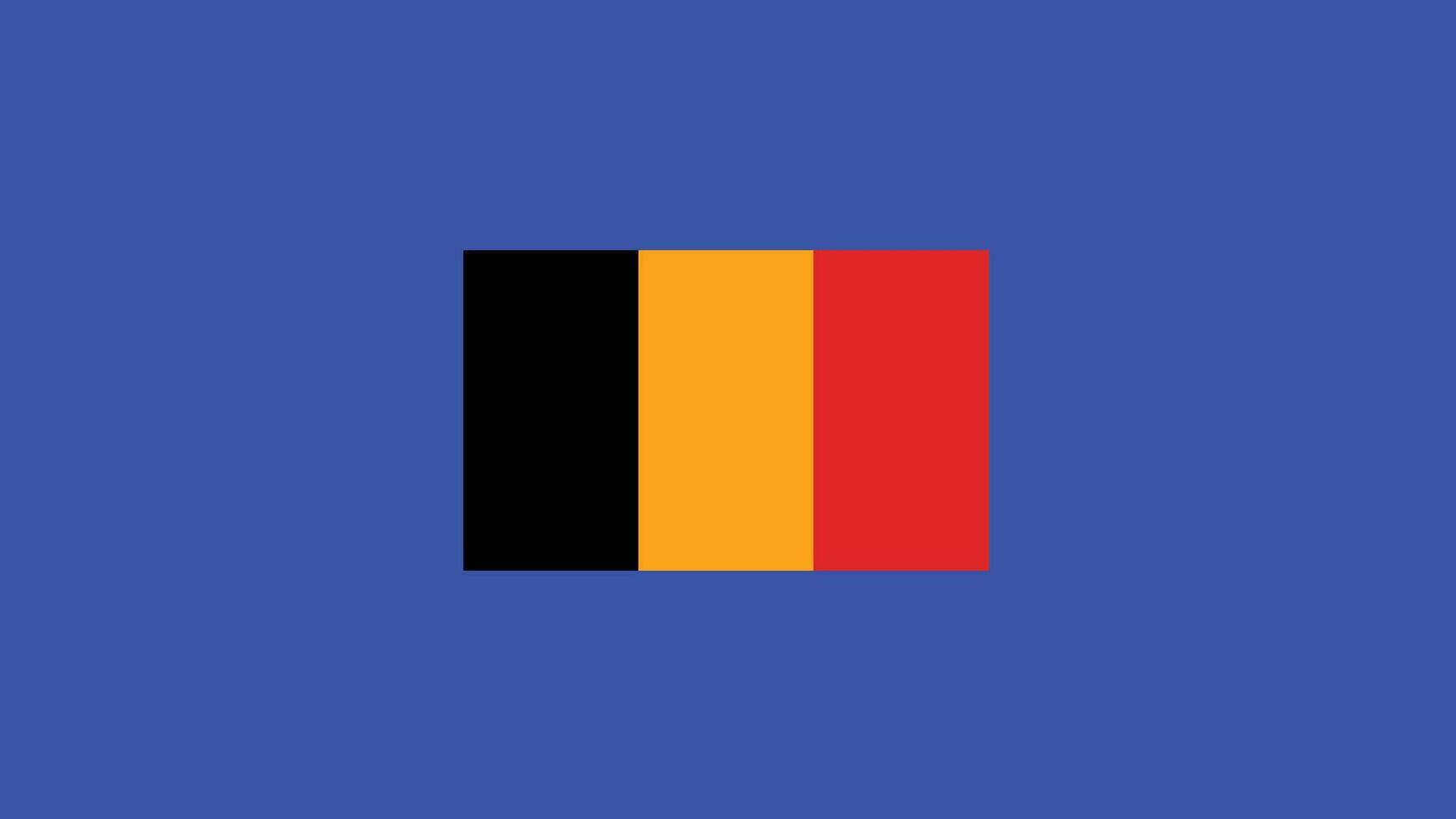 Belgium Flag European Nations 2024 Teams Countries European Germany Football Symbol Logo Design Illustration vector