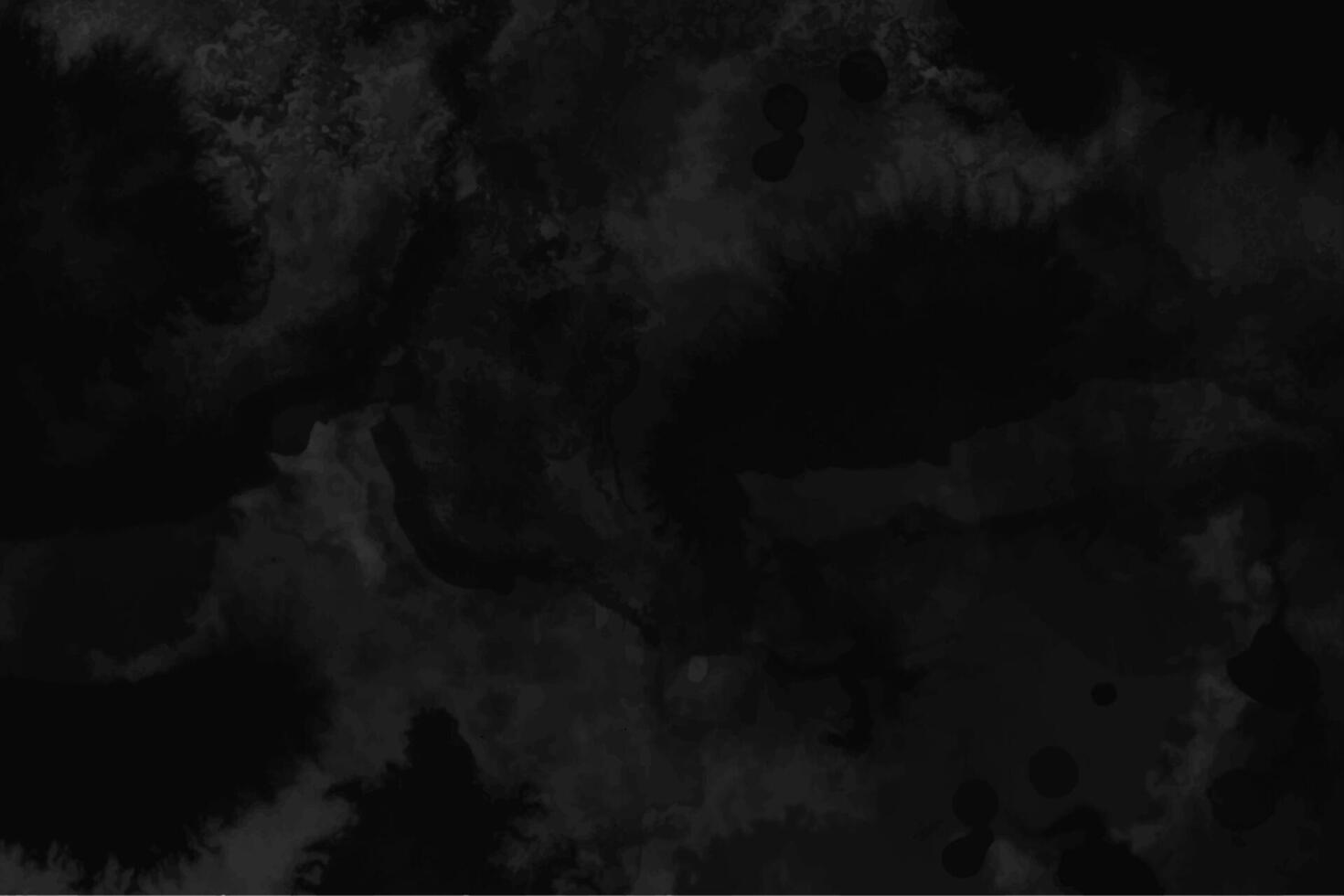 Watercolor black and dark gray texture, background vector