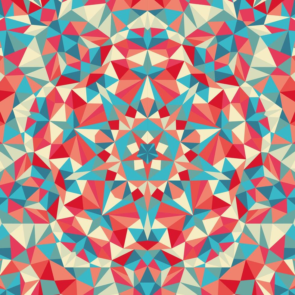 Kaleidoscope geometric colorful pattern. Abstract background vector